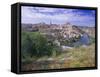 View of the City and Tagus River (Rio Tajo), Toledo, Castilla La Mancha, Spain, Europe-Gavin Hellier-Framed Stretched Canvas