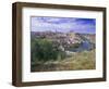 View of the City and Tagus River (Rio Tajo), Toledo, Castilla La Mancha, Spain, Europe-Gavin Hellier-Framed Photographic Print