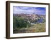 View of the City and Tagus River (Rio Tajo), Toledo, Castilla La Mancha, Spain, Europe-Gavin Hellier-Framed Photographic Print