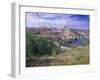 View of the City and Tagus River (Rio Tajo), Toledo, Castilla La Mancha, Spain, Europe-Gavin Hellier-Framed Photographic Print