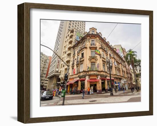 View of the city centre, City of Sao Paulo, State of Sao Paulo, Brazil, South America-Karol Kozlowski-Framed Photographic Print