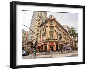 View of the city centre, City of Sao Paulo, State of Sao Paulo, Brazil, South America-Karol Kozlowski-Framed Photographic Print