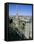 View of the City from the Roof of the Duomo (Cathedral), Milan, Lombardia (Lombardy), Italy, Europe-Sheila Terry-Framed Stretched Canvas