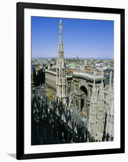 View of the City from the Roof of the Duomo (Cathedral), Milan, Lombardia (Lombardy), Italy, Europe-Sheila Terry-Framed Photographic Print