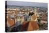 View of the City from the Tower of Peterskirche, Munich, Bavaria, Germany-Gary Cook-Stretched Canvas