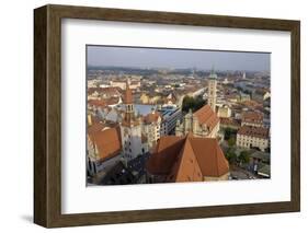 View of the City from the Tower of Peterskirche, Munich, Bavaria, Germany-Gary Cook-Framed Photographic Print