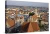 View of the City from the Tower of Peterskirche, Munich, Bavaria, Germany-Gary Cook-Stretched Canvas