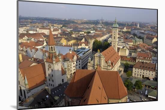 View of the City from the Tower of Peterskirche, Munich, Bavaria, Germany-Gary Cook-Mounted Photographic Print