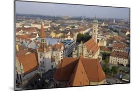 View of the City from the Tower of Peterskirche, Munich, Bavaria, Germany-Gary Cook-Mounted Photographic Print