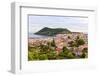 View of the City of Angra Do Heroismo with Mount Brazil on Terceira Island-foodbytes-Framed Photographic Print