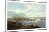 View of the City of Boston from Dorchester Heights, 1793 1878, USA, America-Robert The Younger Havell-Mounted Giclee Print