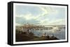 View of the City of Boston from Dorchester Heights, 1793 1878, USA, America-Robert The Younger Havell-Framed Stretched Canvas