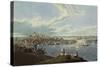 View of the City of Boston from Dorchester Heights-Robert Havell-Stretched Canvas