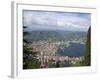 View of the City of Como from Brunate, Lake Como, Lombardy, Italian Lakes, Italy, Europe-Peter Barritt-Framed Photographic Print