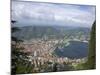 View of the City of Como from Brunate, Lake Como, Lombardy, Italian Lakes, Italy, Europe-Peter Barritt-Mounted Photographic Print