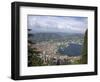 View of the City of Como from Brunate, Lake Como, Lombardy, Italian Lakes, Italy, Europe-Peter Barritt-Framed Photographic Print