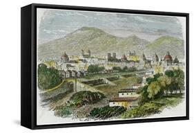 View of the City of Cuzco, Peru, C1875-null-Framed Stretched Canvas