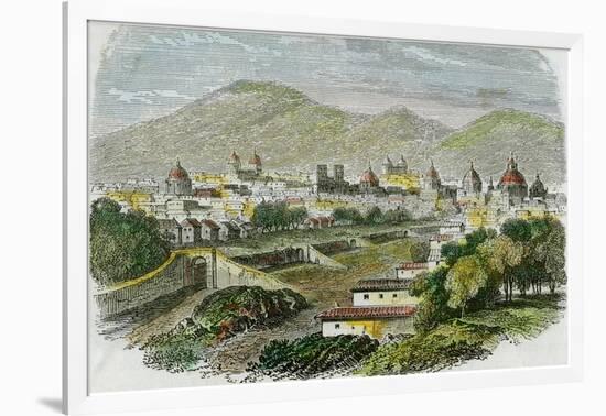 View of the City of Cuzco, Peru, C1875-null-Framed Giclee Print