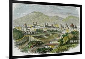 View of the City of Cuzco, Peru, C1875-null-Framed Giclee Print