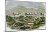 View of the City of Cuzco, Peru, C1875-null-Mounted Premium Giclee Print