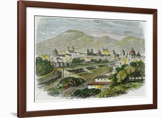 View of the City of Cuzco, Peru, C1875-null-Framed Giclee Print