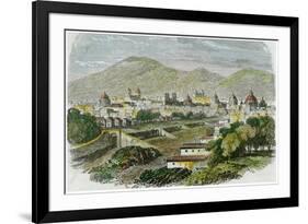 View of the City of Cuzco, Peru, C1875-null-Framed Giclee Print