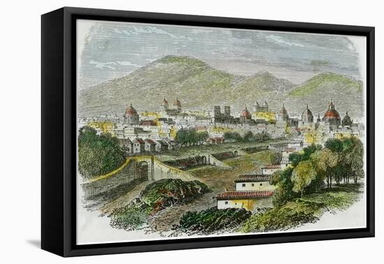 View of the City of Cuzco, Peru, C1875-null-Framed Stretched Canvas