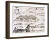 View of the City of Gravina and Neighboring Churches and Monasteries-Giovan Battista Pacichelli-Framed Giclee Print