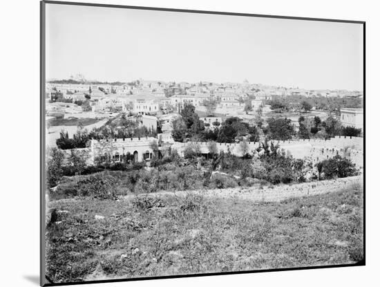 View of the City of Jerusalem from the Golgotha, Between 1870 and 1880-null-Mounted Giclee Print