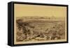 View of the City of Jerusalem from the Mount of Olives, Between 1860 and 1880-null-Framed Stretched Canvas