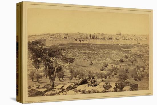 View of the City of Jerusalem from the Mount of Olives, Between 1860 and 1880-null-Stretched Canvas