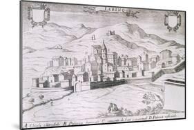 View of the City of Larino, Molise, from the Kingdom of Naples in Perspective-Giovan Battista Pacichelli-Mounted Giclee Print