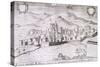 View of the City of Larino, Molise, from the Kingdom of Naples in Perspective-Giovan Battista Pacichelli-Stretched Canvas