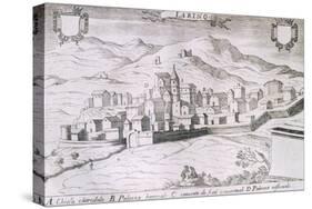 View of the City of Larino, Molise, from the Kingdom of Naples in Perspective-Giovan Battista Pacichelli-Stretched Canvas