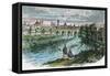 View of the City of Lima, the Capital of Peru, from the River Rimac, C1875-null-Framed Stretched Canvas