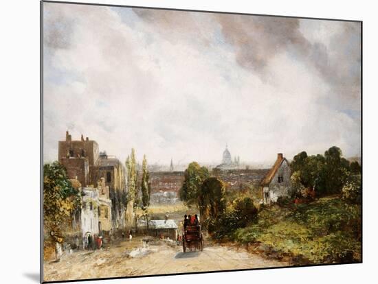 View of the City of London from Sir Richard Steele's Cottage, Hampstead-John Constable-Mounted Giclee Print