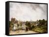 View of the City of London from Sir Richard Steele's Cottage, Hampstead-John Constable-Framed Stretched Canvas