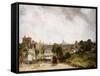 View of the City of London from Sir Richard Steele's Cottage, Hampstead-John Constable-Framed Stretched Canvas