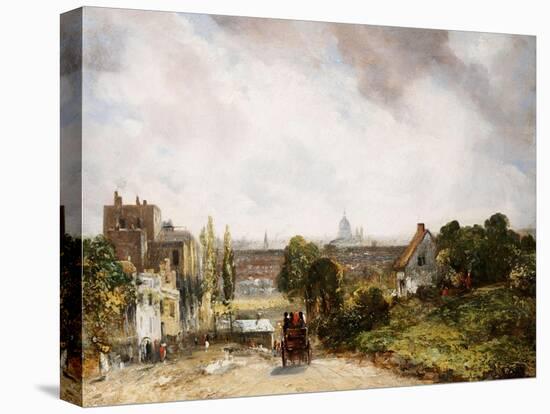 View of the City of London from Sir Richard Steele's Cottage, Hampstead-John Constable-Stretched Canvas