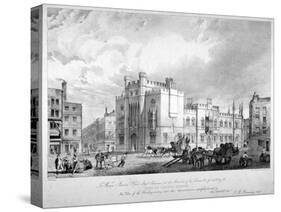 View of the City of London School, Honey Lane Market, Milk Street, City of London, 1835-GE Madeley-Stretched Canvas