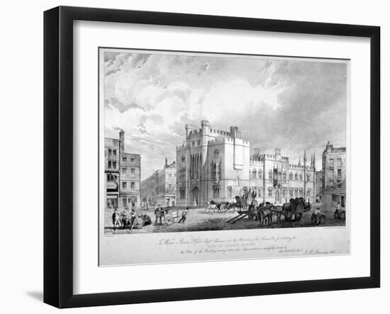 View of the City of London School, Honey Lane Market, Milk Street, City of London, 1835-GE Madeley-Framed Giclee Print