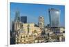 View of The City of London skyline and 20 Fenchurch Street (The Walkie Talkie), London, England-Frank Fell-Framed Photographic Print