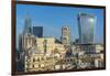 View of The City of London skyline and 20 Fenchurch Street (The Walkie Talkie), London, England-Frank Fell-Framed Photographic Print