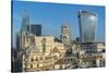 View of The City of London skyline and 20 Fenchurch Street (The Walkie Talkie), London, England-Frank Fell-Stretched Canvas