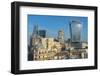 View of The City of London skyline and 20 Fenchurch Street (The Walkie Talkie), London, England-Frank Fell-Framed Premium Photographic Print