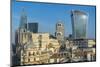 View of The City of London skyline and 20 Fenchurch Street (The Walkie Talkie), London, England-Frank Fell-Mounted Premium Photographic Print