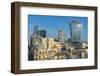 View of The City of London skyline and 20 Fenchurch Street (The Walkie Talkie), London, England-Frank Fell-Framed Photographic Print