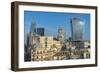 View of The City of London skyline and 20 Fenchurch Street (The Walkie Talkie), London, England-Frank Fell-Framed Photographic Print