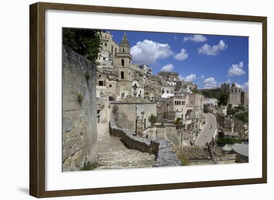 View of the City of Matera in Basilicata, Italy, Europe-Olivier Goujon-Framed Photographic Print