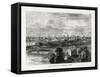 View of the City of Melbourne, Victoria, Australia, 1877-null-Framed Stretched Canvas